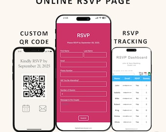 Digital RSVP with QR Code: Easy Guest Tracking & Paperless Invites