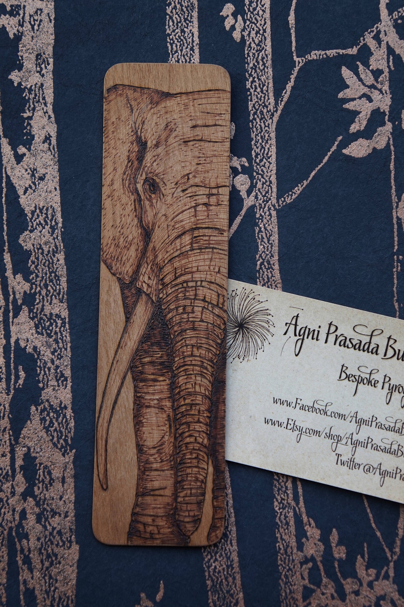 Pyrography Animal Bookmark Handmade With Original Art Made - Etsy