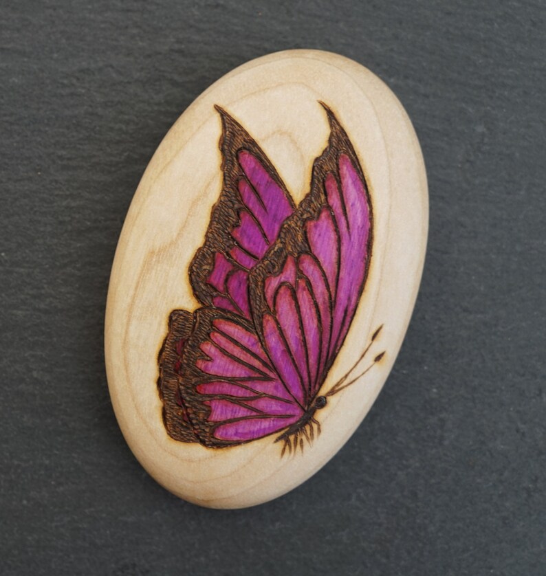 Butterfly good luck charm in pinks and purples Etsy