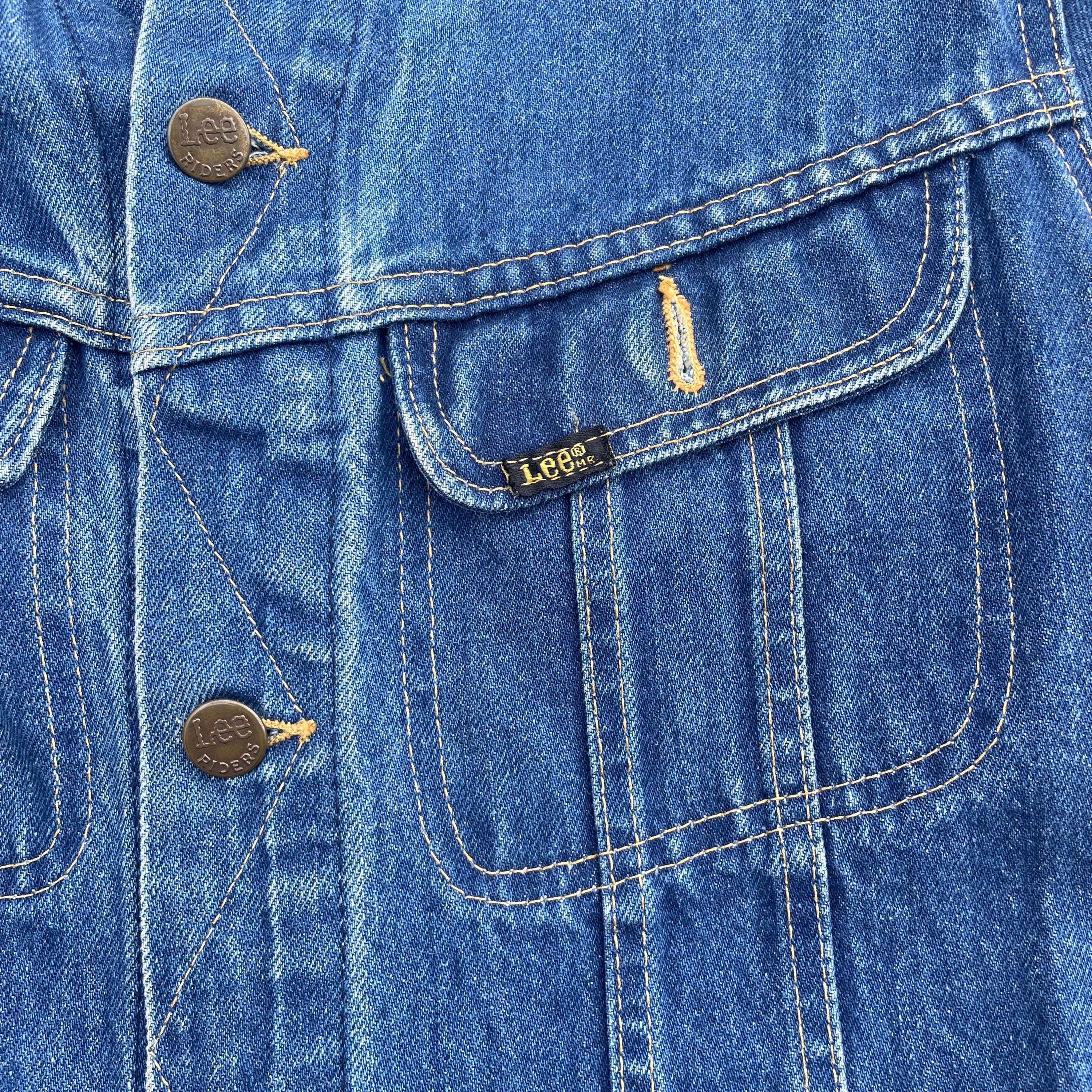 70s USA製 Lee STORM RIDER 36R 101 Vintage 1970s 1980s Lee 101 Storm Rider Denim Jacket Made in