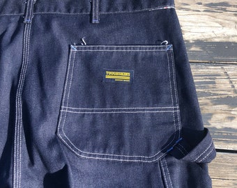 Vintage 1970s 1980s Toughskins Adult Denim Jeans Mens 44 X 26 Union Made in USA Reinforced Knee