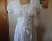 Jessica McClintock Gunne Sax dress Womens 40 bust 1990s Cottagecore Edwardian Style Repro