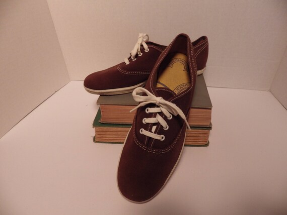 womens brown leather keds