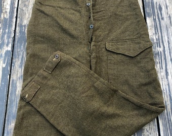 Vintage 1952 British Battle Dress Wool 