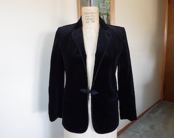 SALE Stunning vintage velvet fitted women's jacket 1940s 1950s gorgeous