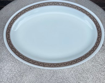 Rare Pyrex Mocha Tableware Platter Dinner ware Restaurant ware