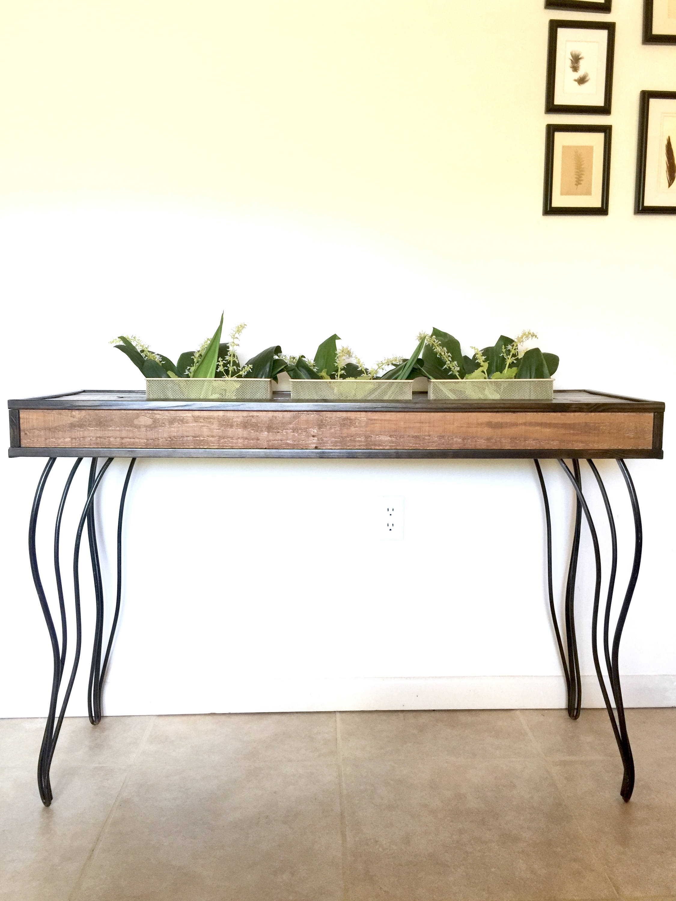 Hairpin Leg Table Entryway Table Console Table Rustic Etsy