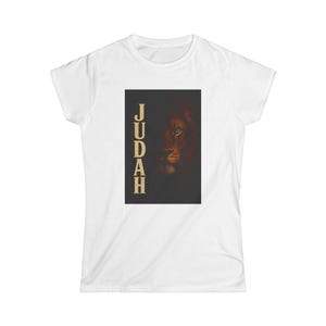 Women&#39;s Judah Lion Graphic Tee - Softstyle Shirt for Animal Lovers, Unique Gift, Daily Wear, Statement Top, Casual Style