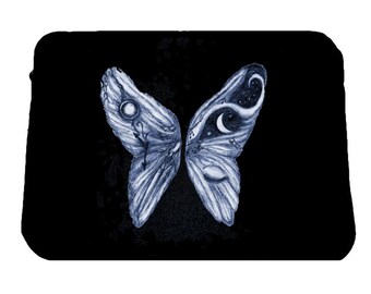 Alice in Wonderland Wings Laptop Sleeve/ Case, Alice in Wonderland, Butterfly Wings Tim Burton Inspired, proceeds to Alzheimer's Association
