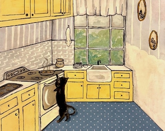 Custom cat collage painting