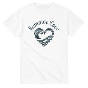 Summer Love T-Shirt - Beachy Waves Graphic - Perfect Summer Casual Wear