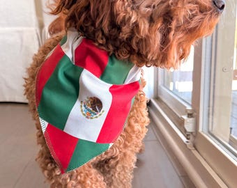 Mexican Flag Pet Bandana