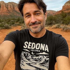 Sedona Adventure Unisex Cotton Tee, Casual Wear, Gift for Travelers, Arizona Souvenir, Nature Lovers T-shirt