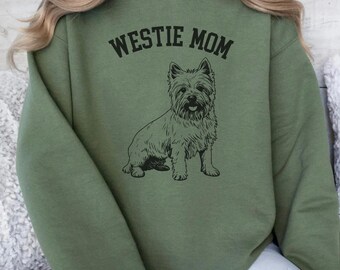 Vintage Westie Tattoo Shirt,  Comfort Colors® Dog Lover Tee, Funny Westie Mom Gift, Dog Owner Crewneck, Pet Lover Sweatshirt, Westie Mom Tee