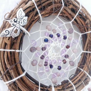 Lightcatcher-Dreamcatcher-Suncatcher-Mandala of Light. Illuminate, protect, harmonize, and elevate your energy and that of your space with this harmonious piece.