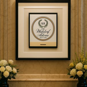 Waldorf Astoria Hotel NYC | Matchbook Art Print