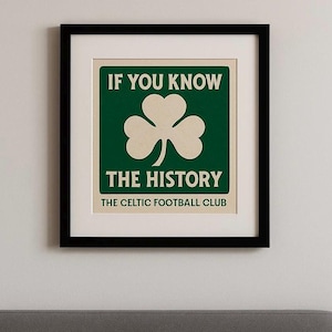 Celtic Football Club Matchbook Art Print