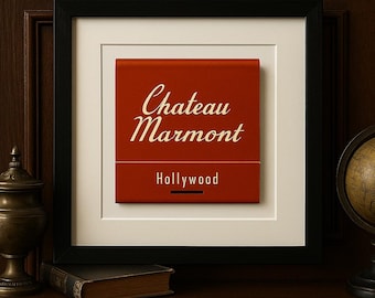 Chateau Marmont Hotel Matchbook Art Print