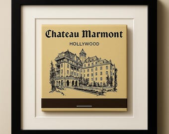 Chateau Marmont Hotel Matchbook Art Print
