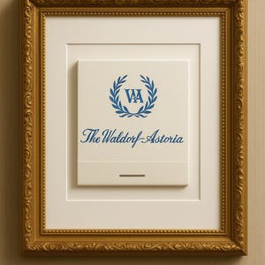 Waldorf Astoria Hotel NYC | Matchbook Art Print
