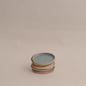 Handmade Ceramic Dessert/Tapas Plate Multicolor by FLCS
