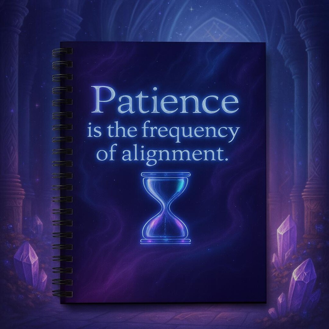 Divine Timing Spiral Notebook Cosmic Blueprint Journal for Dreamers ...