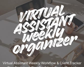 Virtual Assistant Weekly Workflow & Client Tracker | VA Task Planner Spreadsheet | Admin Productivity System