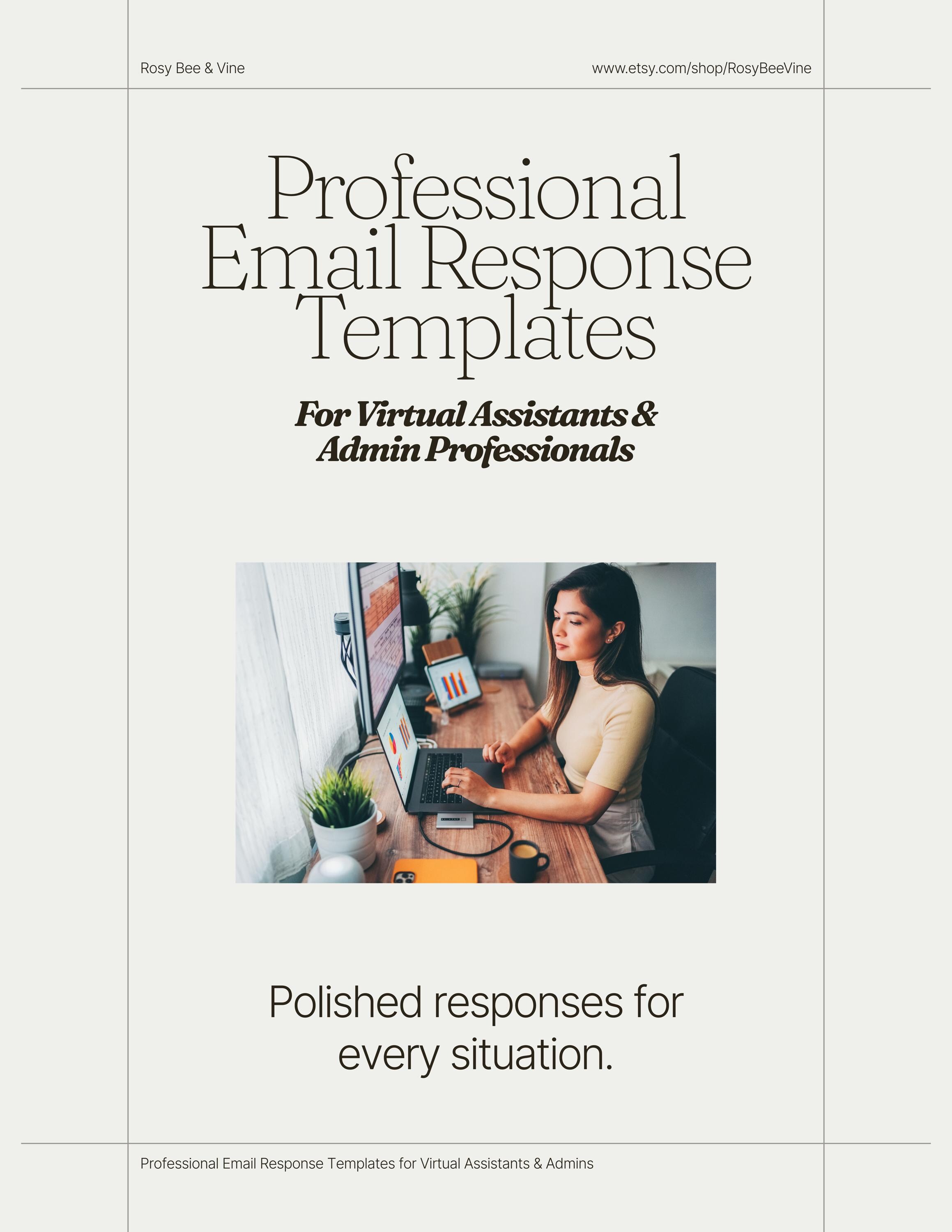 Professional Email Response Templates for Virtual Assistants | Admin ...