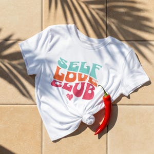 Self Love Club PNG: Retro Groovy Dorm Decor (Digital Download)