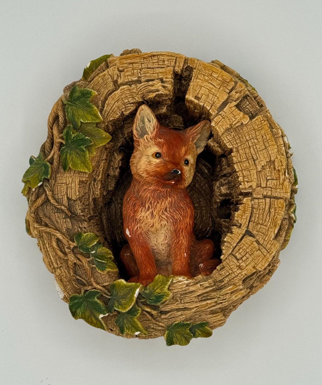 Vintage 1971 Bossons Congleton England Fox Cub Chalkware Wall Plaque - Etsy