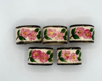 Franziskaner Desert Rose Sherbet-Geschirr Set mit 8 Vintage-Dessertschalen mit Fuß