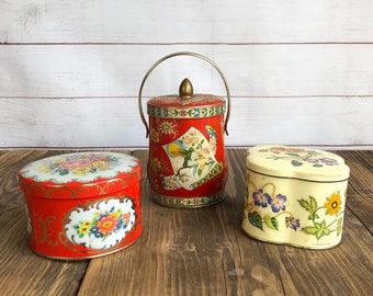 Decorative Tea Tins Etsy
