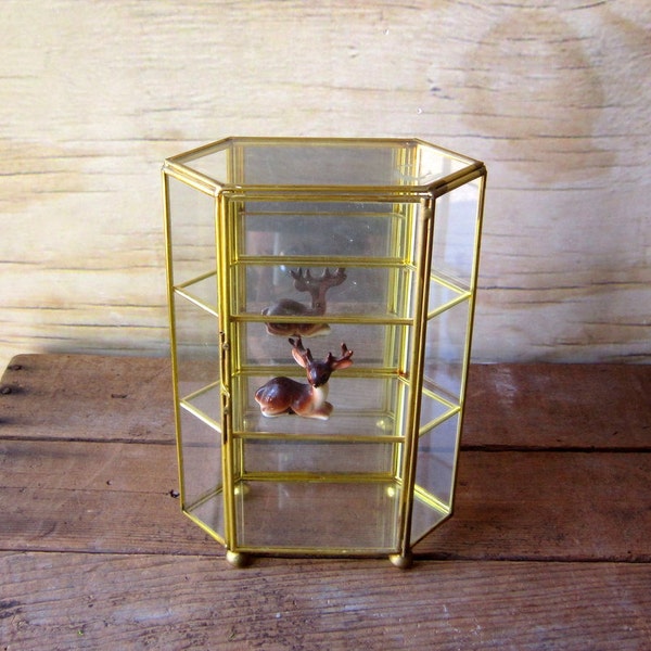 Vitrine verre vintage