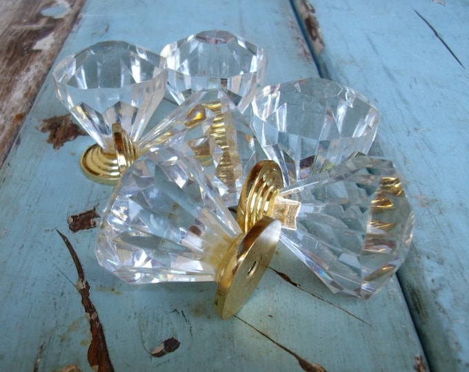 Acrylic Drawer Pulls Set of 6 Etsy