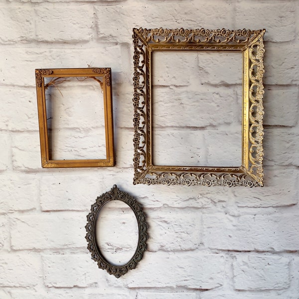 Gold Frame Set Etsy