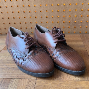 80s Brown Shoes - Etsy