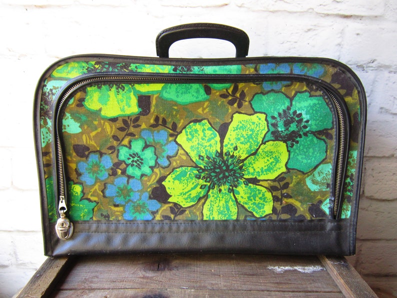 floral carry on