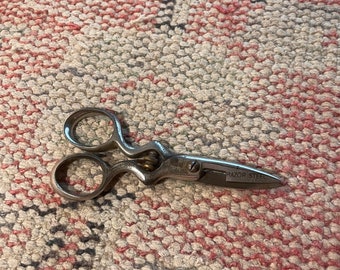 Antique Button Hole Scissors - Vintage Needlework Tools - Sewing - Small - Adjustable - Sheers -