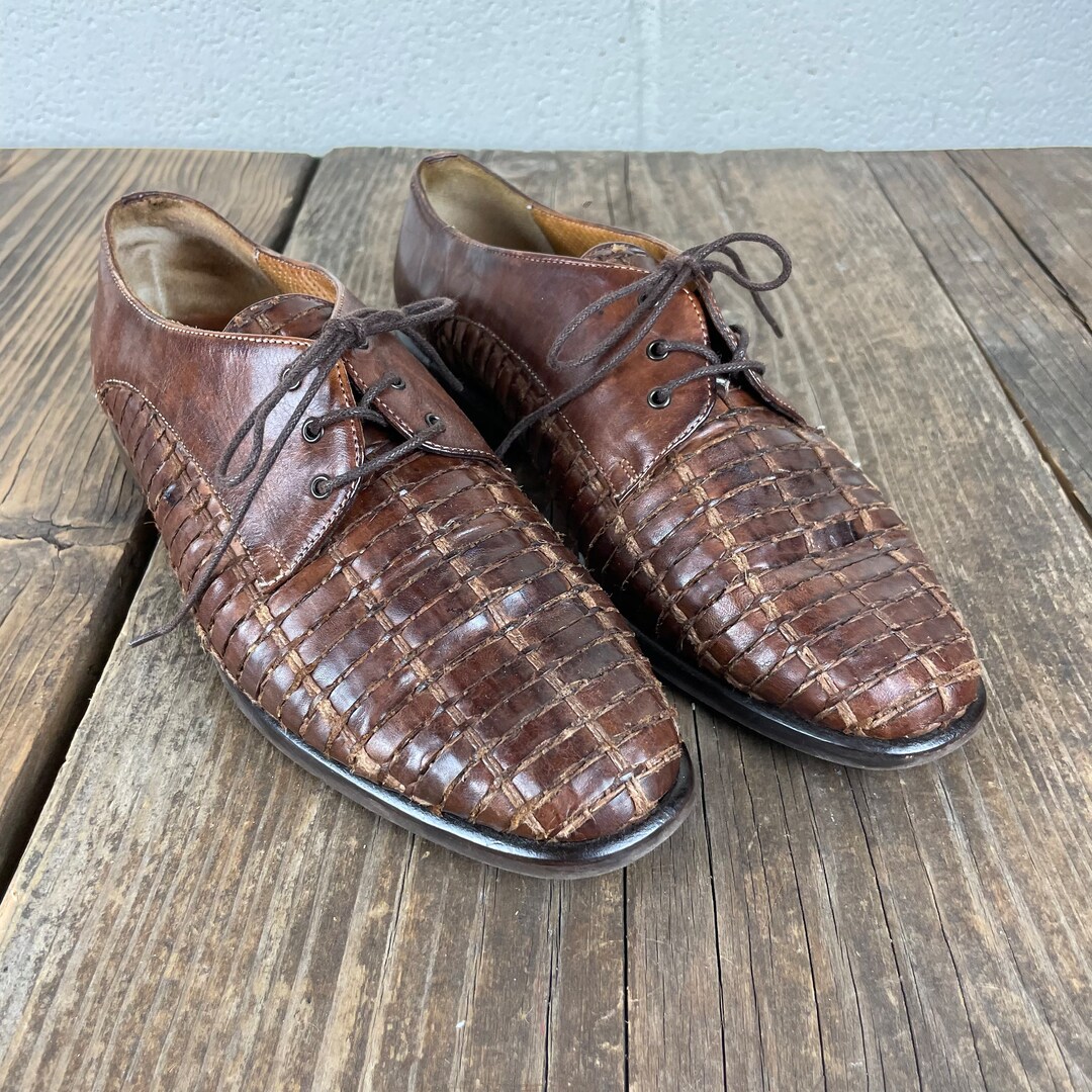 Vintage Pair of Woven Dress Shoes Sesto Meucci Womens Size 7 M Made in