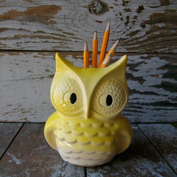 Vintage Ceramic Owl-Large