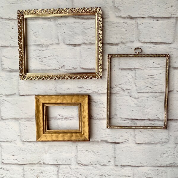 Gold Gallery Wall Frame Set Etsy