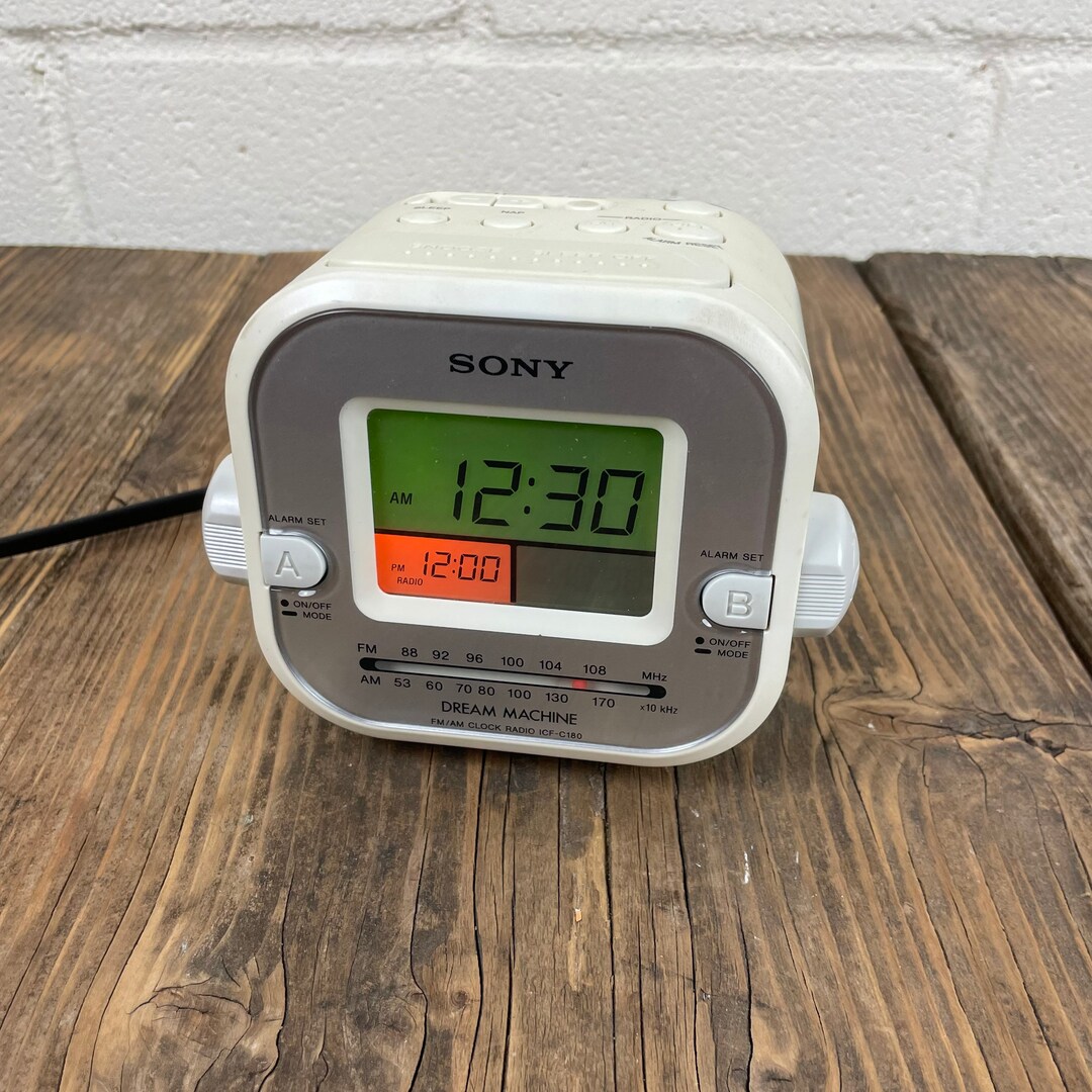 Sony Dream Machine Cube Alarm Clock Radio Etsy