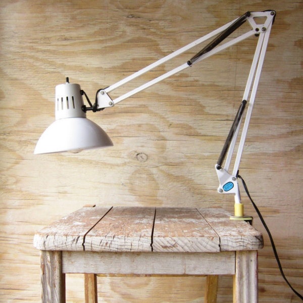 Industrial  Swing Arm Lamp with Clamp