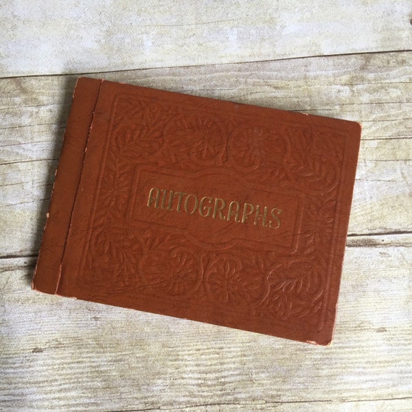 Vintage Autograph Book -Scrapbook- Autographs