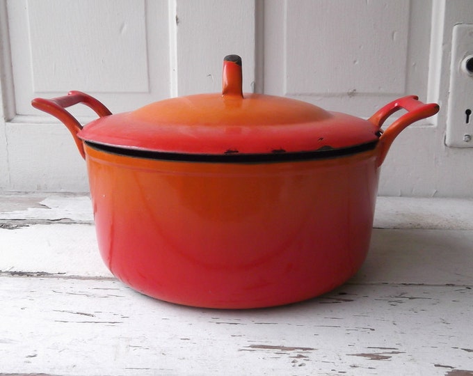 DESCOWARE Belgium Flame Enamel Pot Etsy