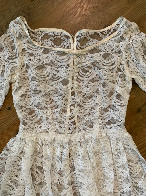 vintage cream lace wedding Gem