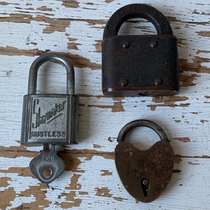 Vintage Set of 2 SlayMaker Rustless Locks with Keys - 1950's