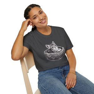 Adorable Cat Nest Unisex Softstyle T-Shirt, Cute Cat Lover Gift, Perfect for Animal Lovers, Casual Everyday Wear, Cat-themed Apparel, [...]