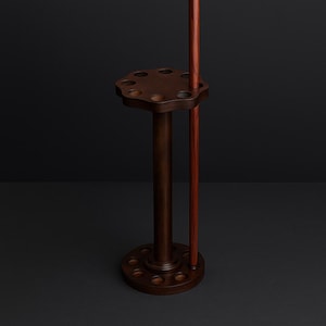 Wooden Walking Stick & Cane Holder: 8-Hole Organizer, 22&quot; Tall