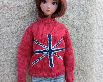 Outfit for Smart Doll and BJD SD :  Sweater and hat handmade